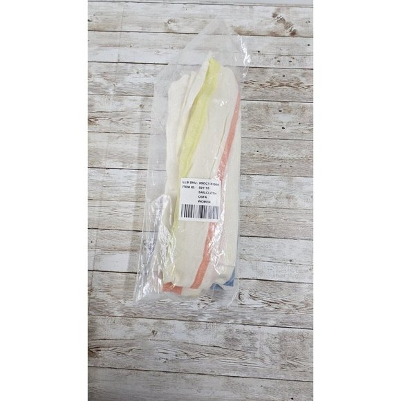 NEW L.L.BEAN Women's Sunwashed Square Scarf - Picture 3 of 4